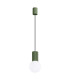 Halo Slim Pendant Ceiling Light Olive Green 1x G9-1
