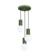 Halo Cluster Pendant Ceiling Light Olive Green 3x G9-1