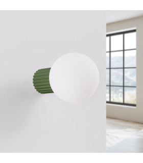 Halo Bathroom Wall Lamp Olive Green 1x G9IP44-2