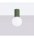 Halo Bathroom Ceiling Light Olive Green 1x G9IP44-2