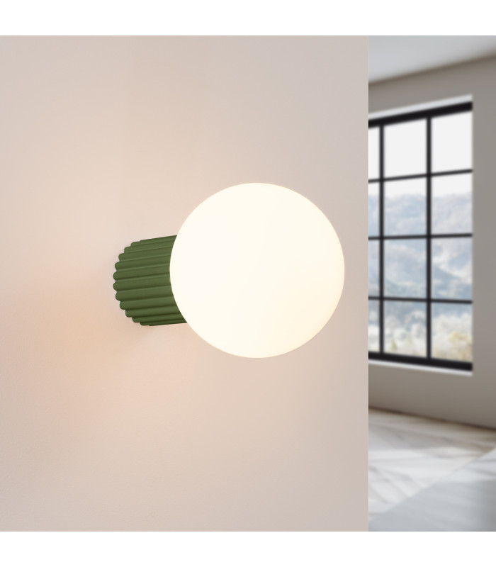 Halo Bathroom Wall Lamp Olive Green 1x G9IP44-3