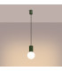 Halo Slim Pendant Ceiling Light Olive Green 1x G9-3