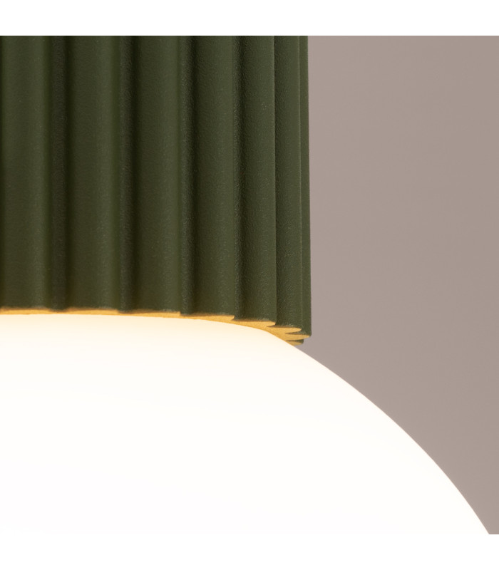 Halo Bathroom Ceiling Light Olive Green 1x G9IP44-4