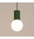 Halo Slim Pendant Ceiling Light Olive Green 1x G9-4