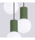 Halo Cluster Pendant Ceiling Light Olive Green 3x G9-5