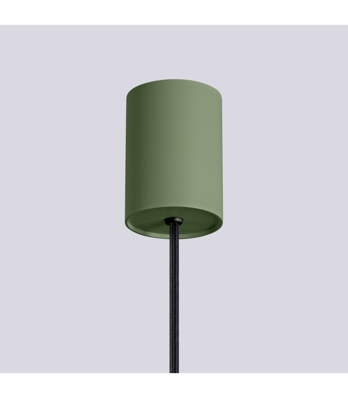 Halo Slim Pendant Ceiling Light Olive Green 1x G9-6