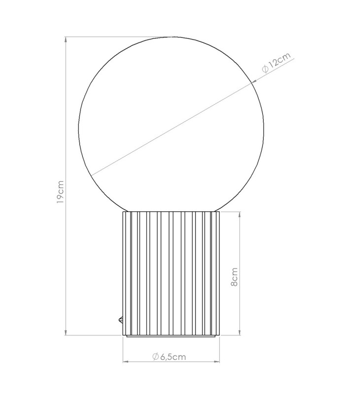 Halo Globe Table Lamp Beige 1x G9-8