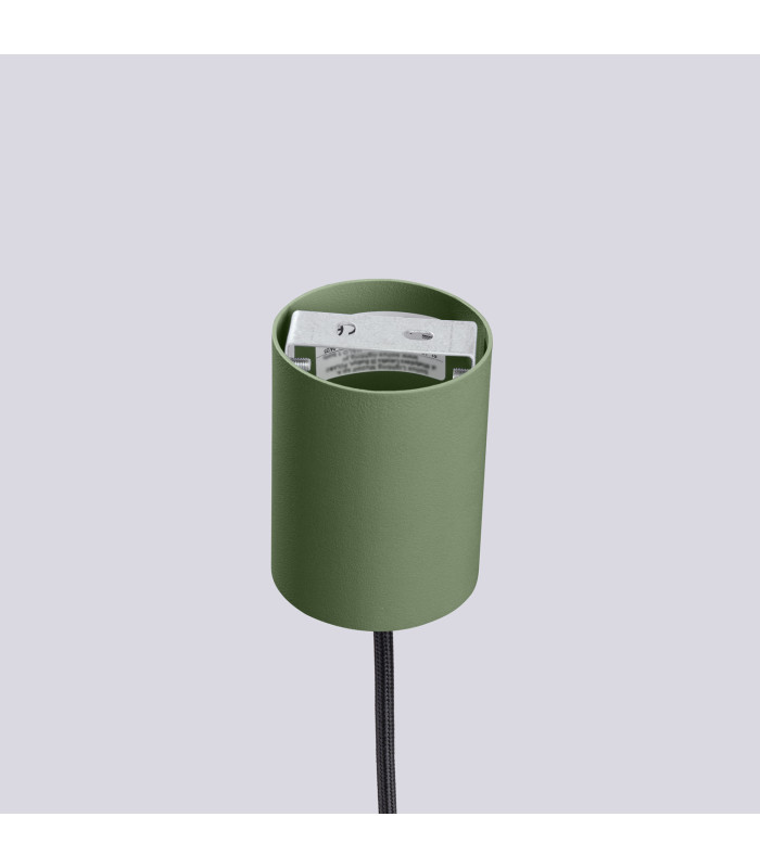 Halo Slim Pendant Ceiling Light Olive Green 1x G9-8