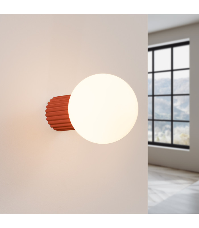 Halo Bathroom Wall Lamp Red Ochre 1x G9IP44-3