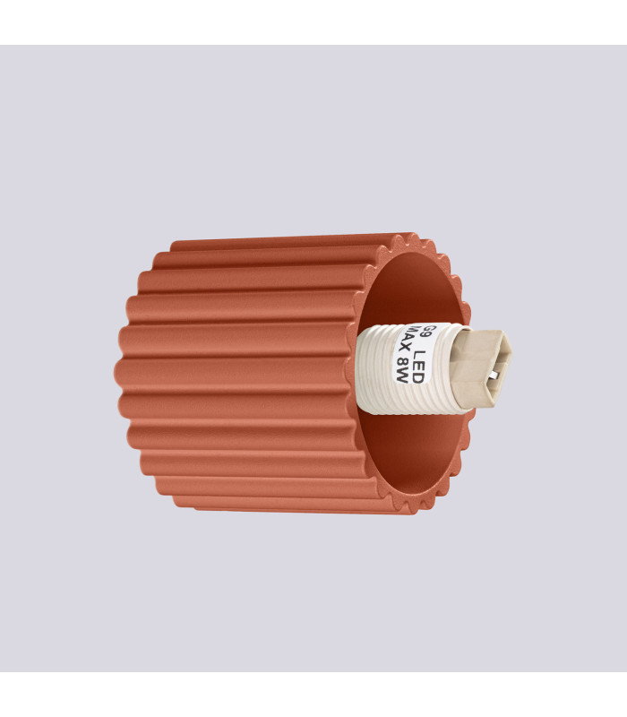 Halo Bathroom Wall Lamp Red Ochre 1x G9IP44-6