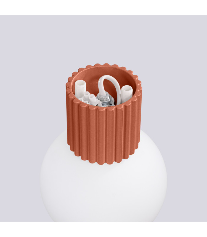 Halo Bathroom Wall Lamp Red Ochre 1x G9IP44-7