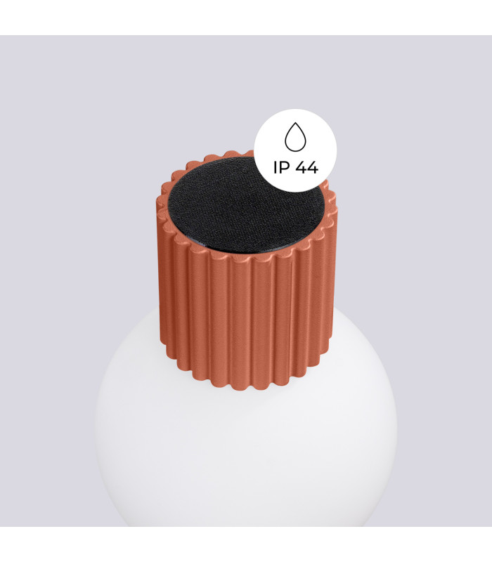 Halo Bathroom Wall Lamp Red Ochre 1x G9IP44-8
