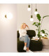 Halo Cluster Pendant Ceiling Light Olive Green 3x G9-12