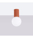 Halo Bathroom Ceiling Light Red Ochre 1x G9IP44-2