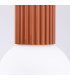 Halo Bathroom Ceiling Light Red Ochre 1x G9IP44-5
