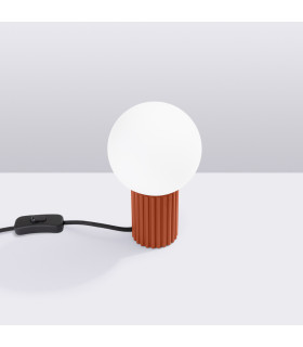 Halo Globe Table Lamp Red Ochre 1x G9-2