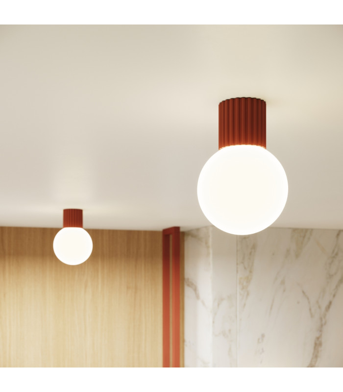 Halo Bathroom Wall Lamp Red Ochre 1x G9IP44-13