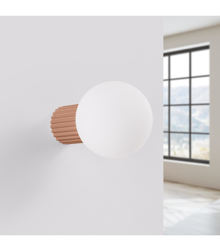 Halo Bathroom Wall Lamp Mocha 1x G9IP44-2