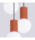 Halo Cluster Pendant Ceiling Light Red Ochre 3x G9-5
