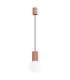 Halo Slim Pendant Ceiling Light Mocha 1x G9-1
