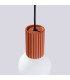 Halo Slim Pendant Ceiling Light Red Ochre 1x G9-7