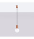 Halo Slim Pendant Ceiling Light Mocha 1x G9-2