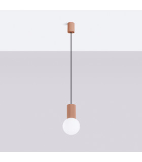 Halo Slim Pendant Ceiling Light Mocha 1x G9-2