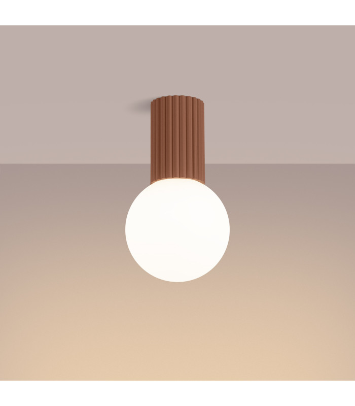 Halo Bathroom Ceiling Light Mocha 1x G9IP44-3