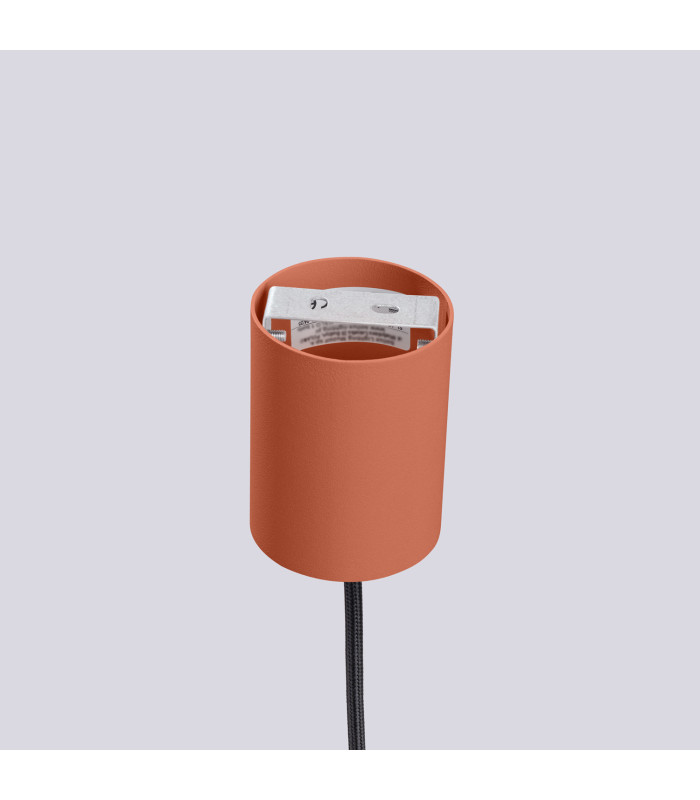 Halo Slim Pendant Ceiling Light Red Ochre 1x G9-8
