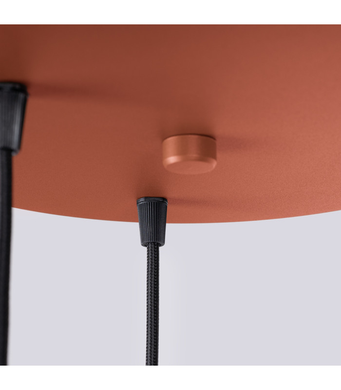 Halo Cluster Pendant Ceiling Light Red Ochre 3x G9-7