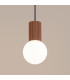 Halo Slim Pendant Ceiling Light Mocha 1x G9-4