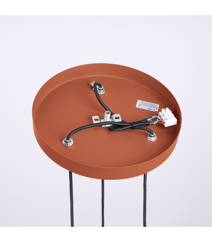 Halo Cluster Pendant Ceiling Light Red Ochre 3x G9-8