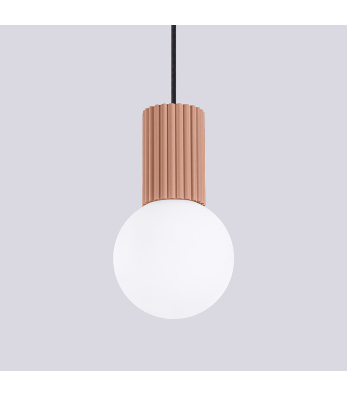 Halo Slim Pendant Ceiling Light Mocha 1x G9-5