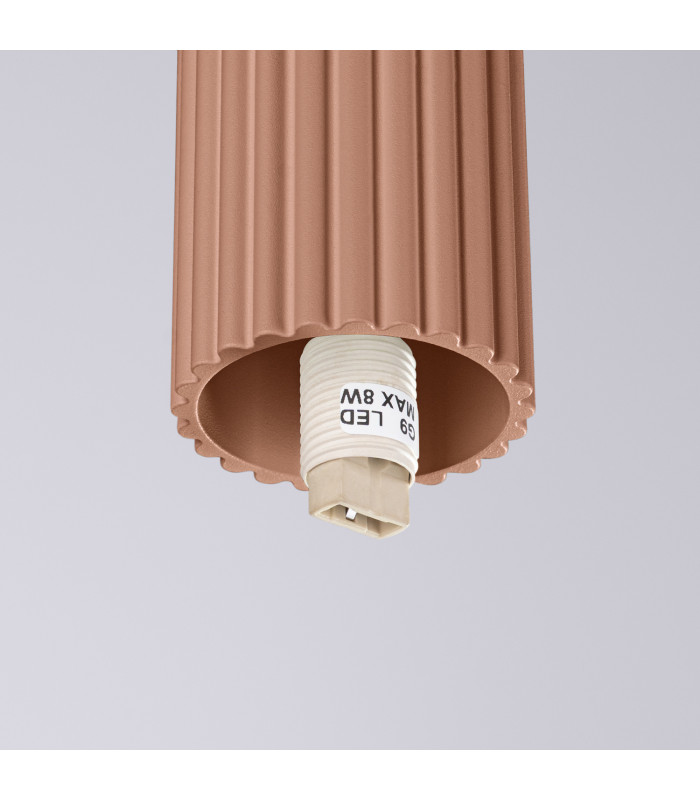 Halo Bathroom Ceiling Light Mocha 1x G9IP44-6