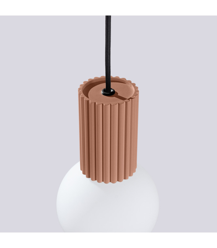 Halo Slim Pendant Ceiling Light Mocha 1x G9-7