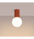 Halo Bathroom Ceiling Light Red Ochre 1x G9IP44-3