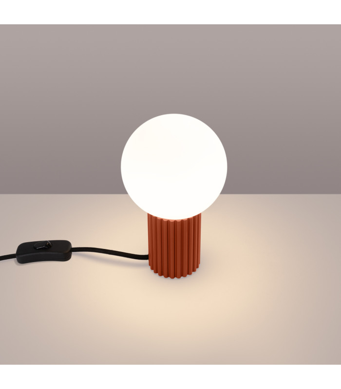Halo Globe Table Lamp Red Ochre 1x G9-3
