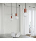 Halo Slim Pendant Ceiling Light Mocha 1x G9-14