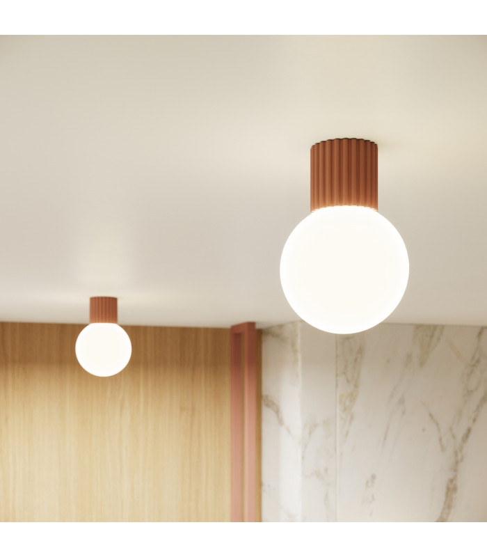 Halo Bathroom Ceiling Light Mocha 1x G9IP44-13