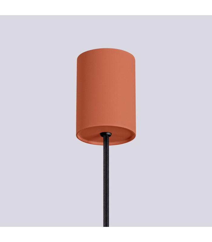 Halo Slim Pendant Ceiling Light Red Ochre 1x G9-6