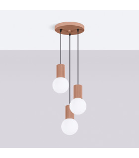 Halo Cluster Pendant Ceiling Light Mocha 3x G9-2