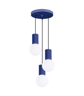 Halo Cluster Pendant Ceiling Light Ultramarine 3x G9-1