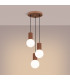 Halo Cluster Pendant Ceiling Light Mocha 3x G9-3