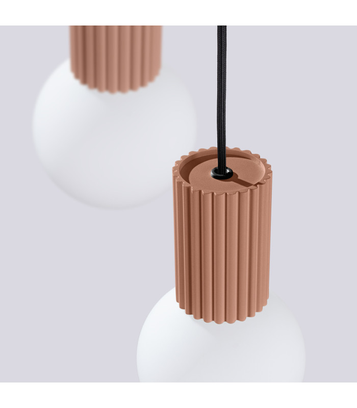 Halo Cluster Pendant Ceiling Light Mocha 3x G9-6
