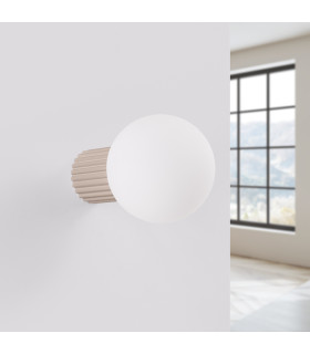 Halo Bathroom Wall Lamp Taupe 1x G9IP44-2