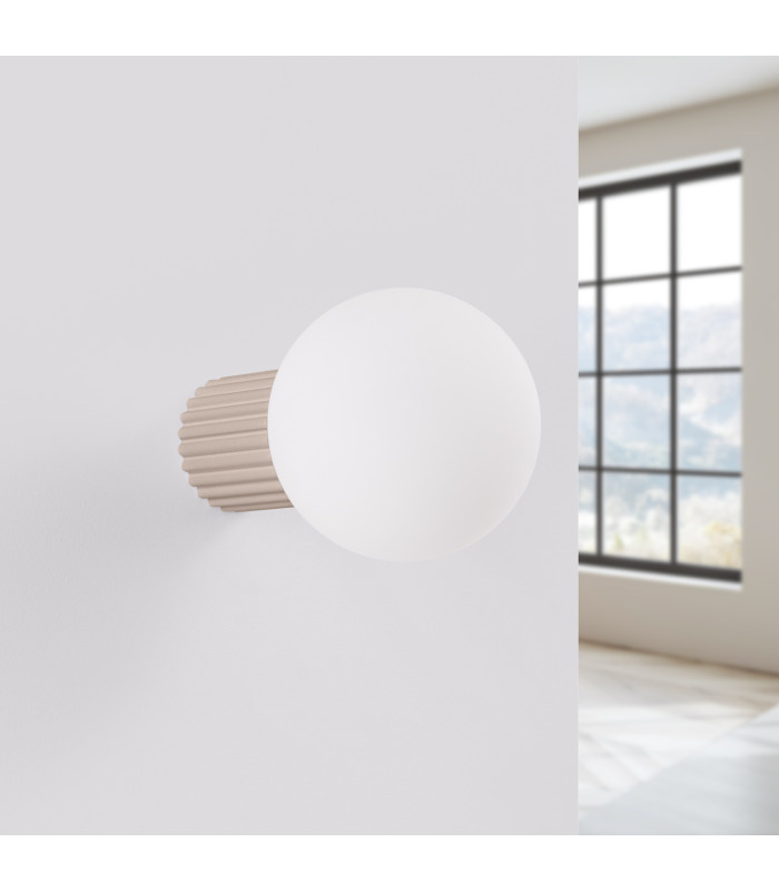 Halo Bathroom Wall Lamp Taupe 1x G9IP44-2