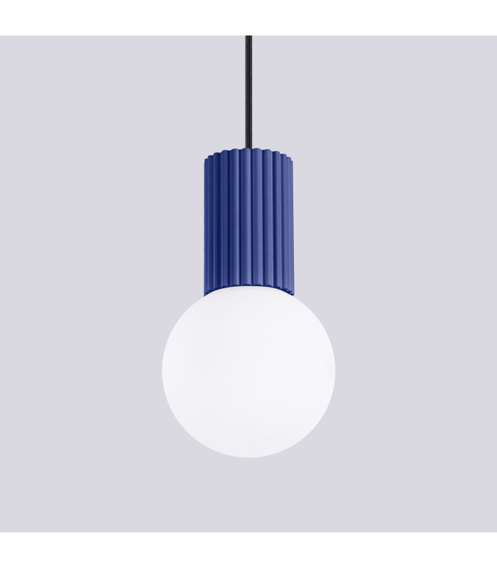 Halo Slim Pendant Ceiling Light Ultramarine 1x G9-5