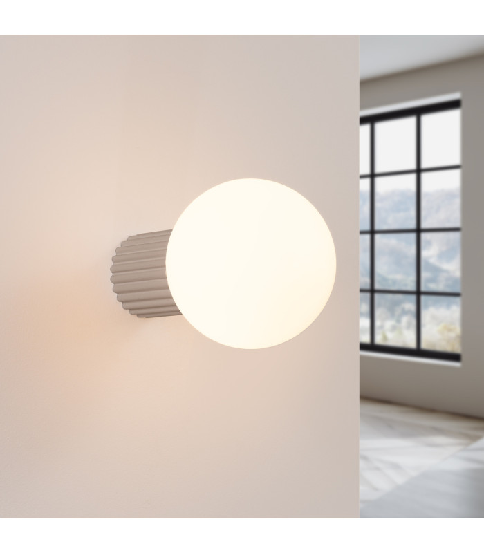 Halo Bathroom Wall Lamp Taupe 1x G9IP44-3
