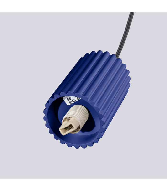 Halo Slim Pendant Ceiling Light Ultramarine 1x G9-9