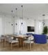 Halo Slim Pendant Ceiling Light Ultramarine 1x G9-13